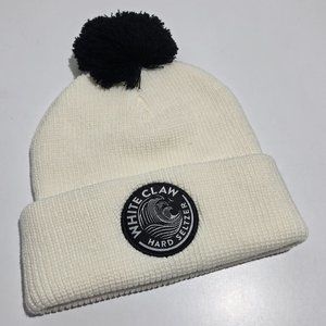 White Claw Hard Seltzer White Winter Hat Beanie